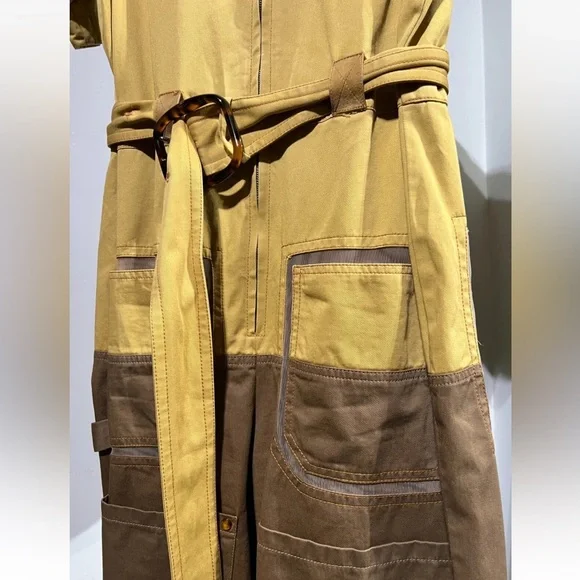 Fendi Jumpsuit SIZE SMALL Brown, Suede
